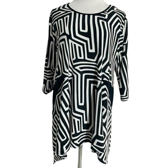 Niche Nilgun Size Medium Top Blouse Abstract Wearable Art - Picture 1 of 5